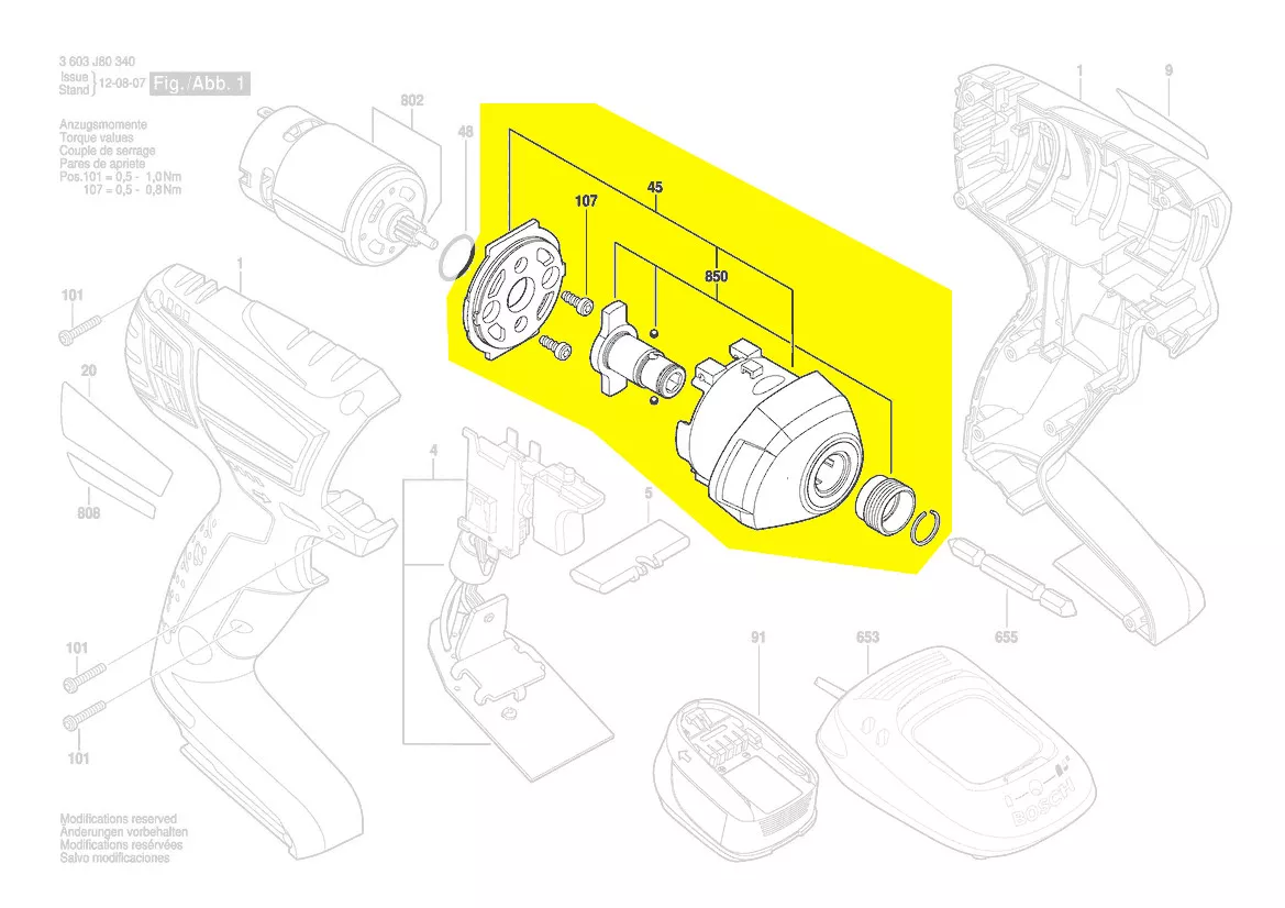 Boîte de transmission réf. 2 609 199 588 Bosch